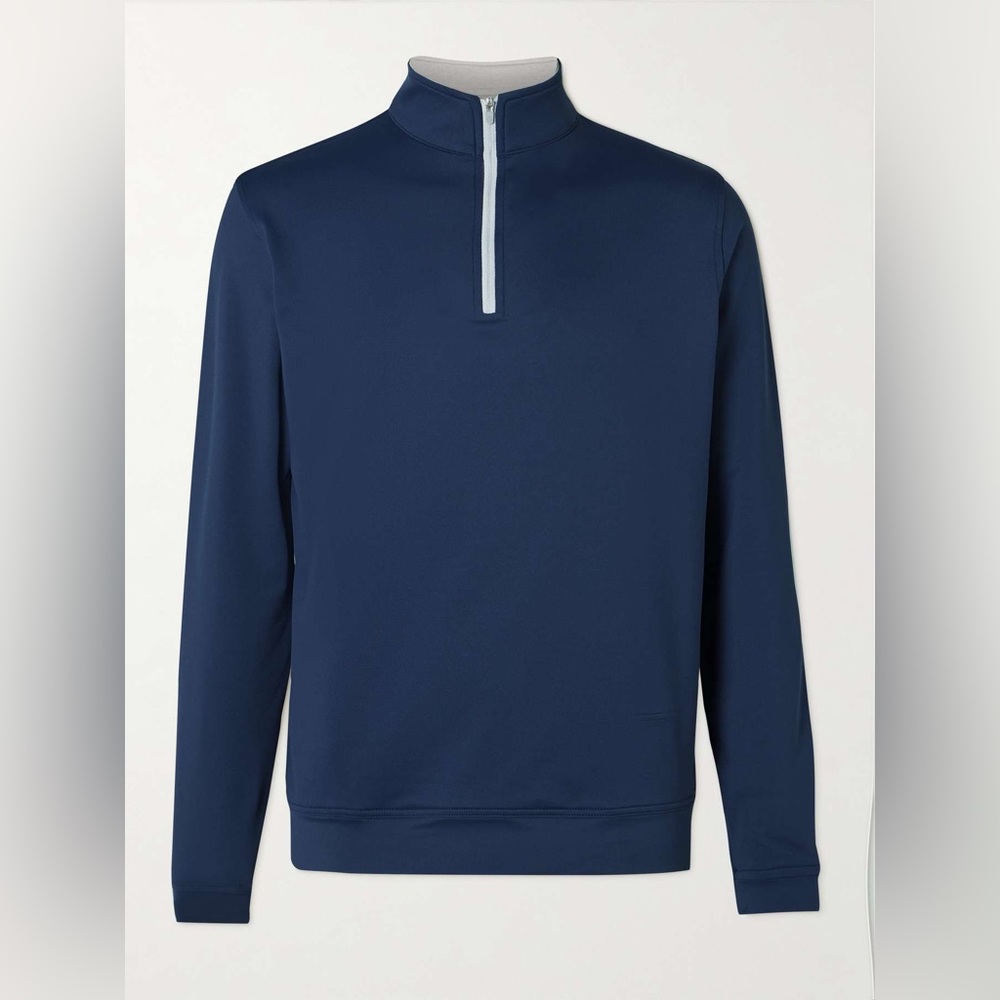 PETER MILLAR Men's Medium Performance Perth 1/4 Zip Pullover Navy